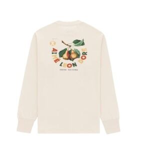 Aime Leon Dore Pear Graphic Long Sleeve T-Shirt Mens XL Cream Cotton Canada